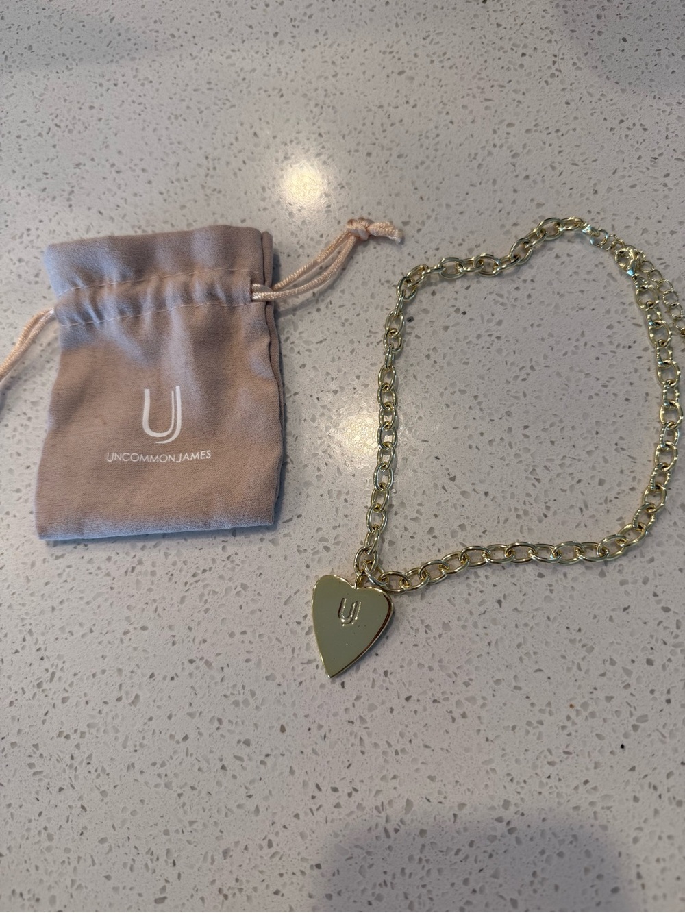 Uncommon James “Big Love” Gold Heart Pendant Chain Necklace
